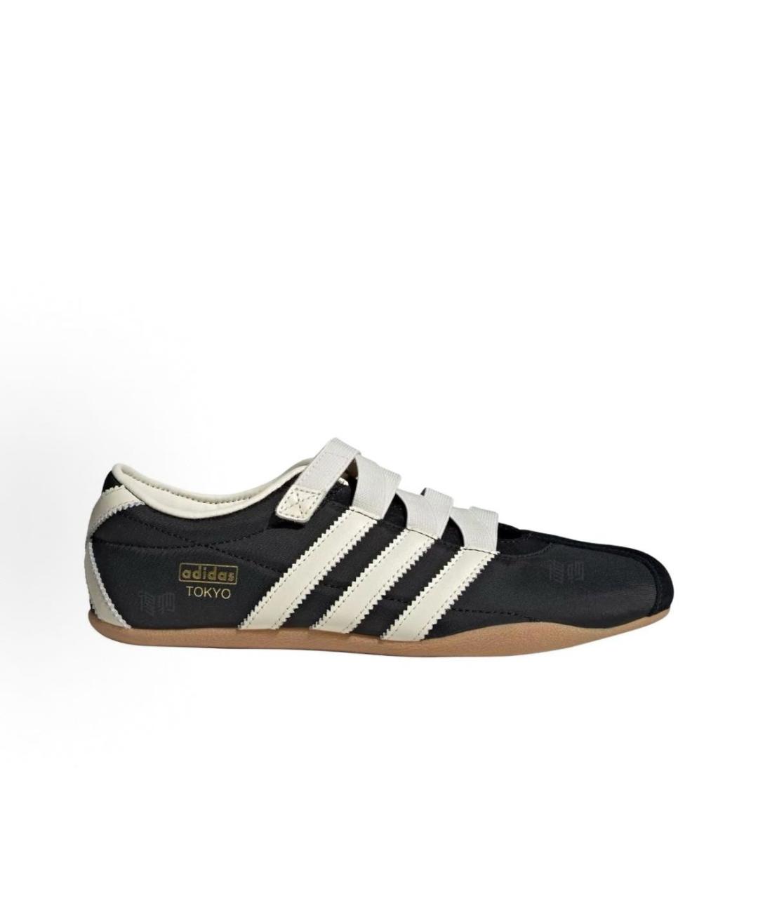 ADIDAS Черные текстильные низкие кроссовки / кеды, фото 5