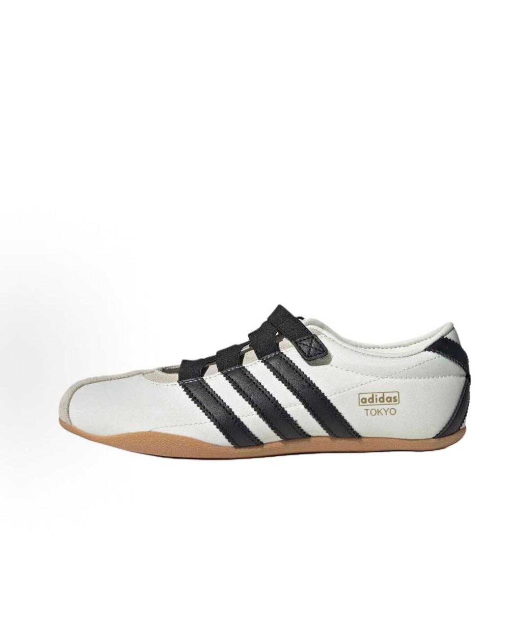 ADIDAS Белые текстильные низкие кроссовки / кеды, фото 2