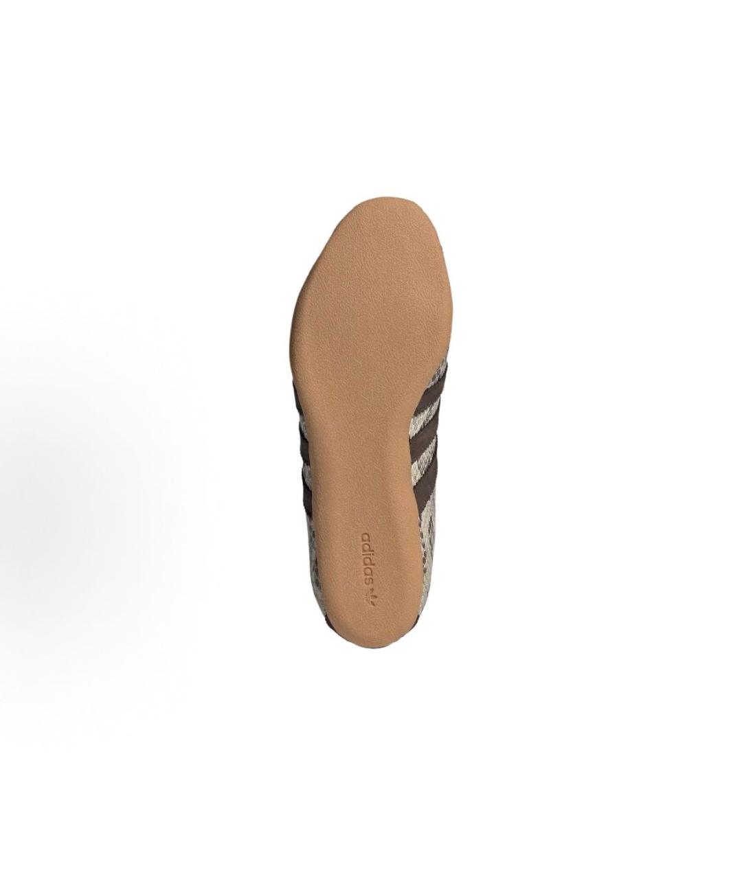 ADIDAS Бежевые текстильные низкие кроссовки / кеды, фото 4