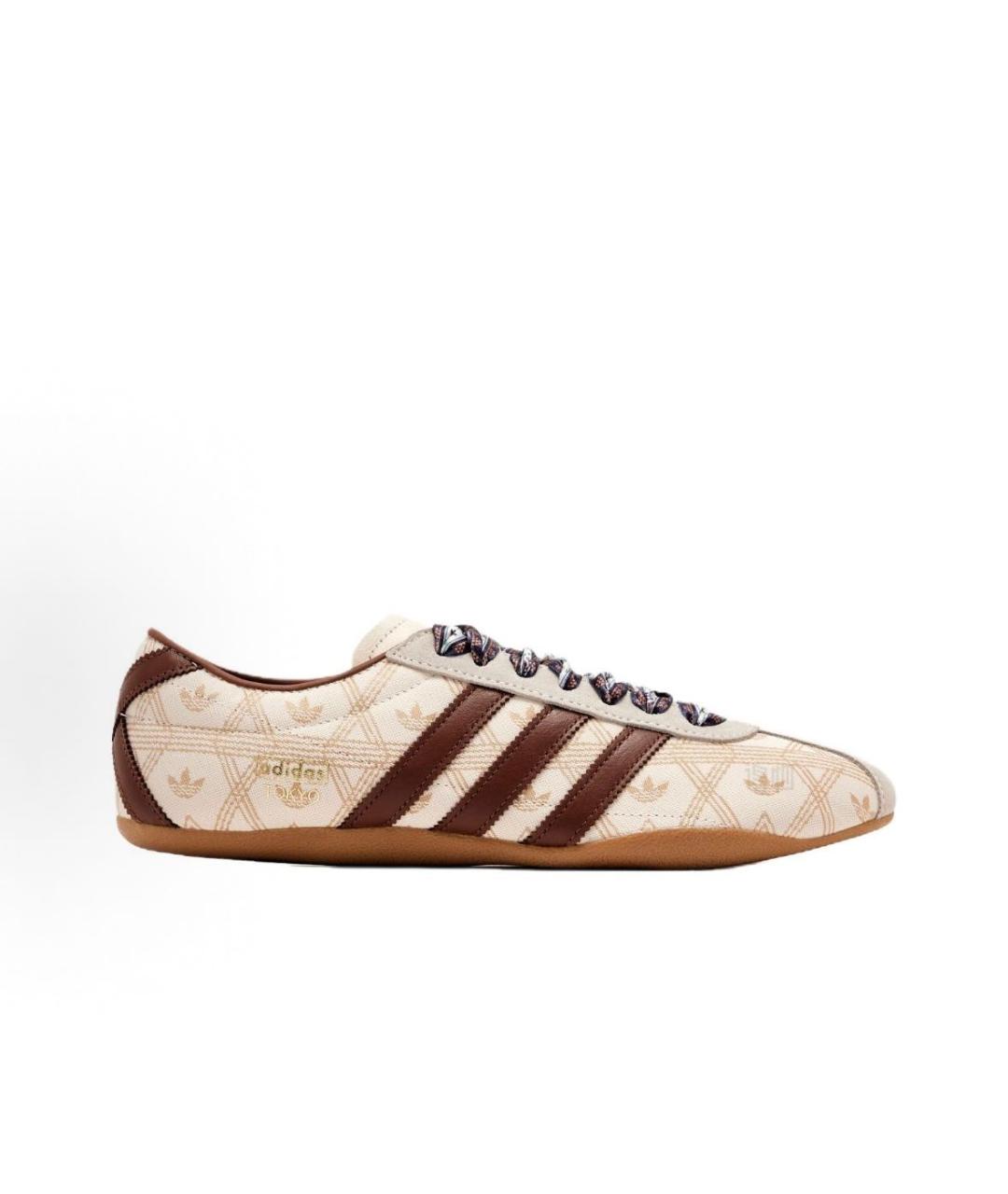 ADIDAS Бежевые текстильные низкие кроссовки / кеды, фото 4