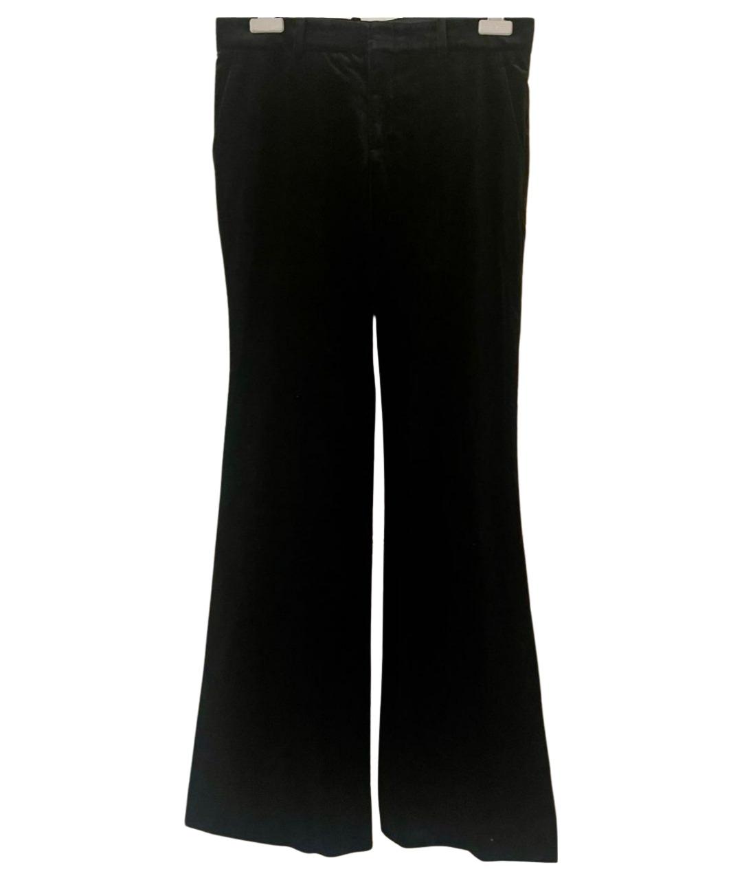 GUCCI Черные бархатные брюки широкие, фото 1