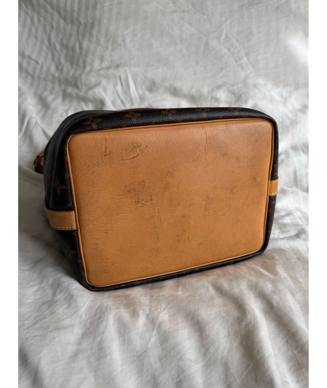 LOUIS VUITTON Коричневая сумка с короткими ручками из канвы, фото 3