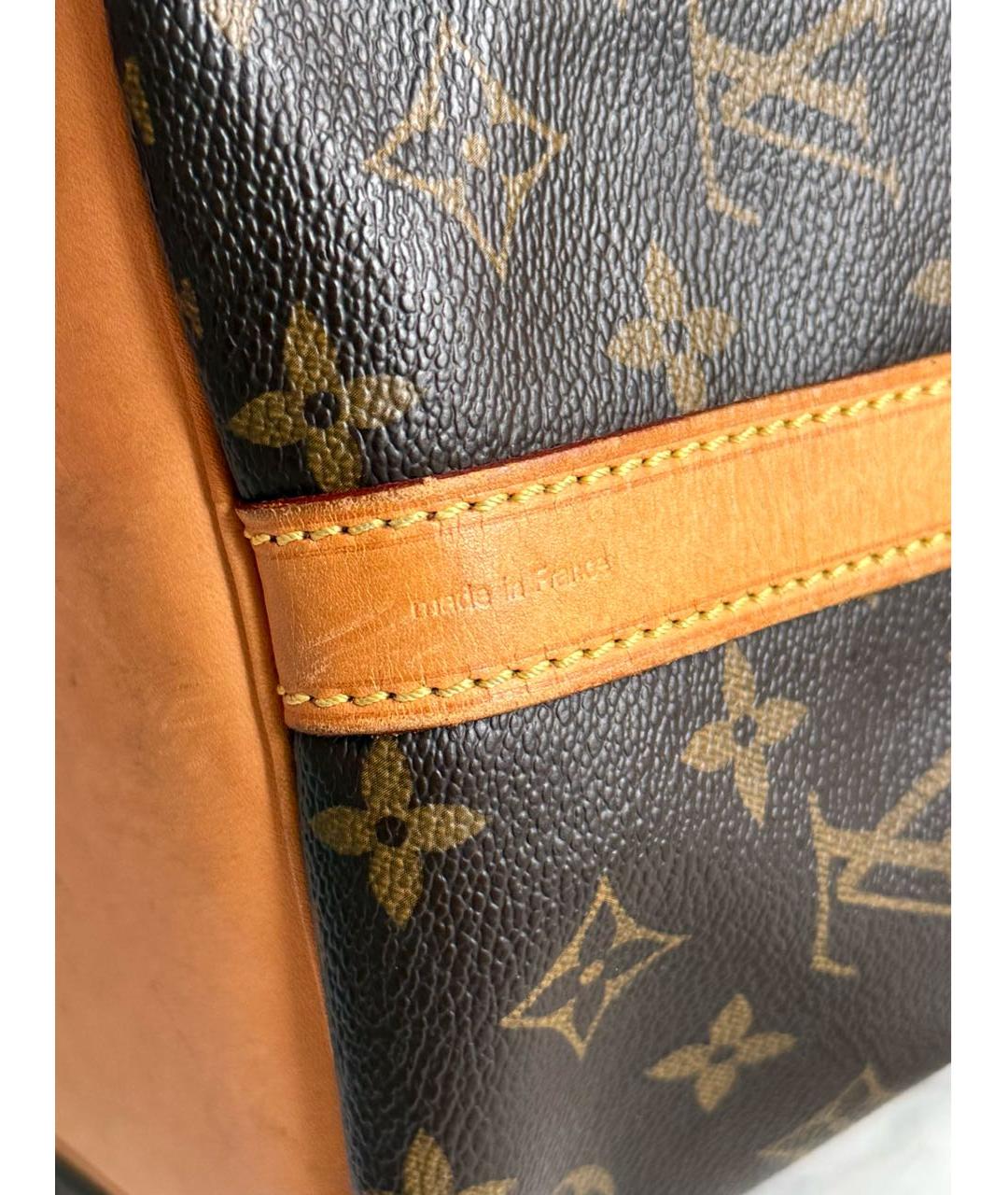 LOUIS VUITTON Коричневая сумка с короткими ручками из канвы, фото 8
