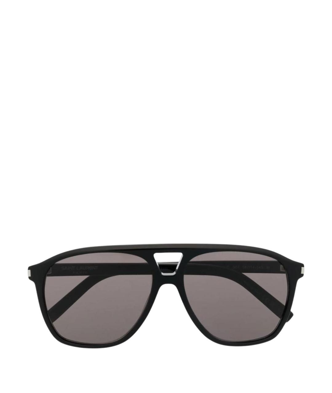 SAINT LAURENT Черные пластиковые солнцезащитные очки, фото 1