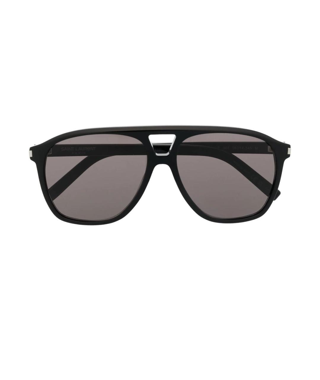 SAINT LAURENT Черные пластиковые солнцезащитные очки, фото 5