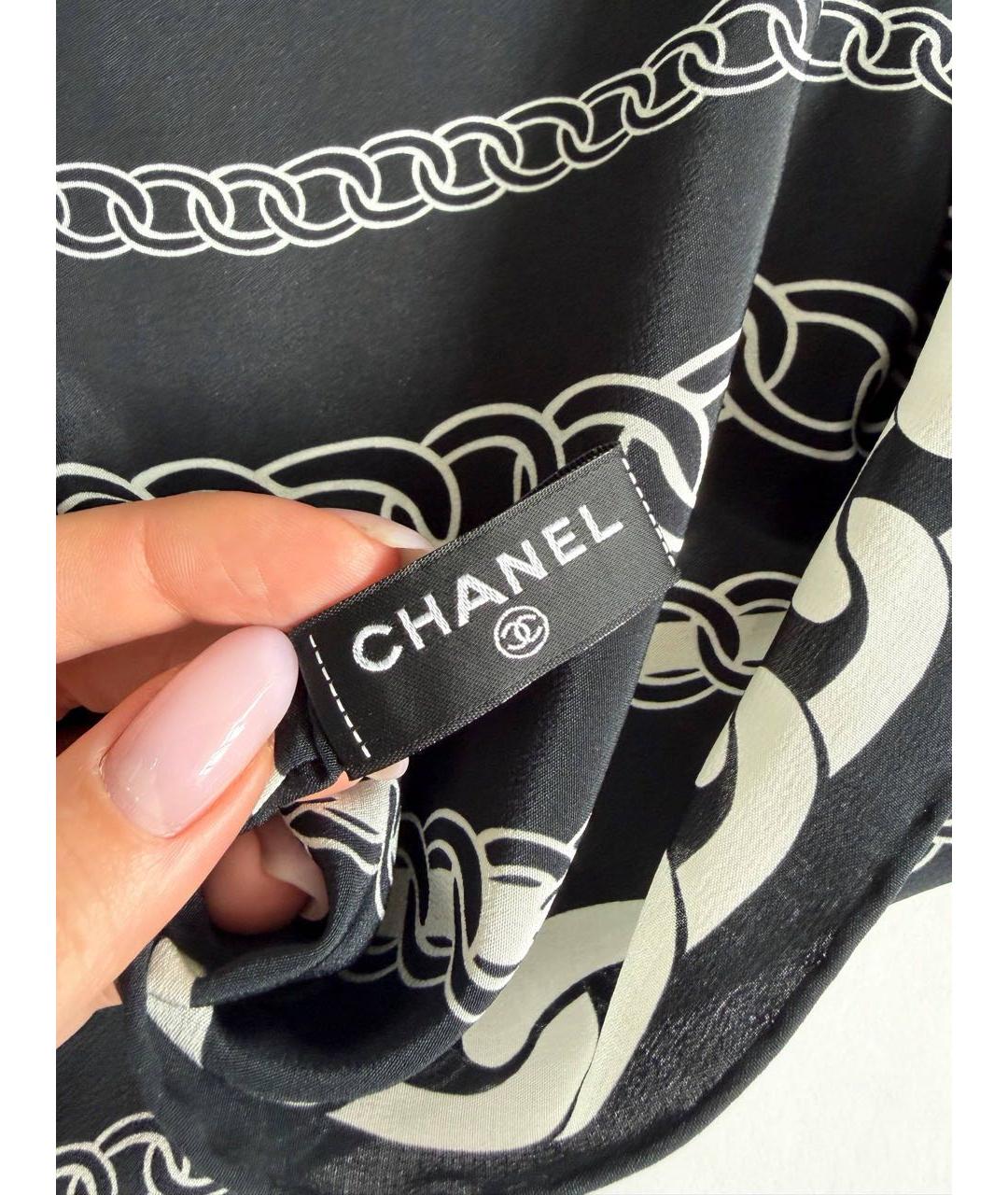 CHANEL Мульти шелковый шарф, фото 3
