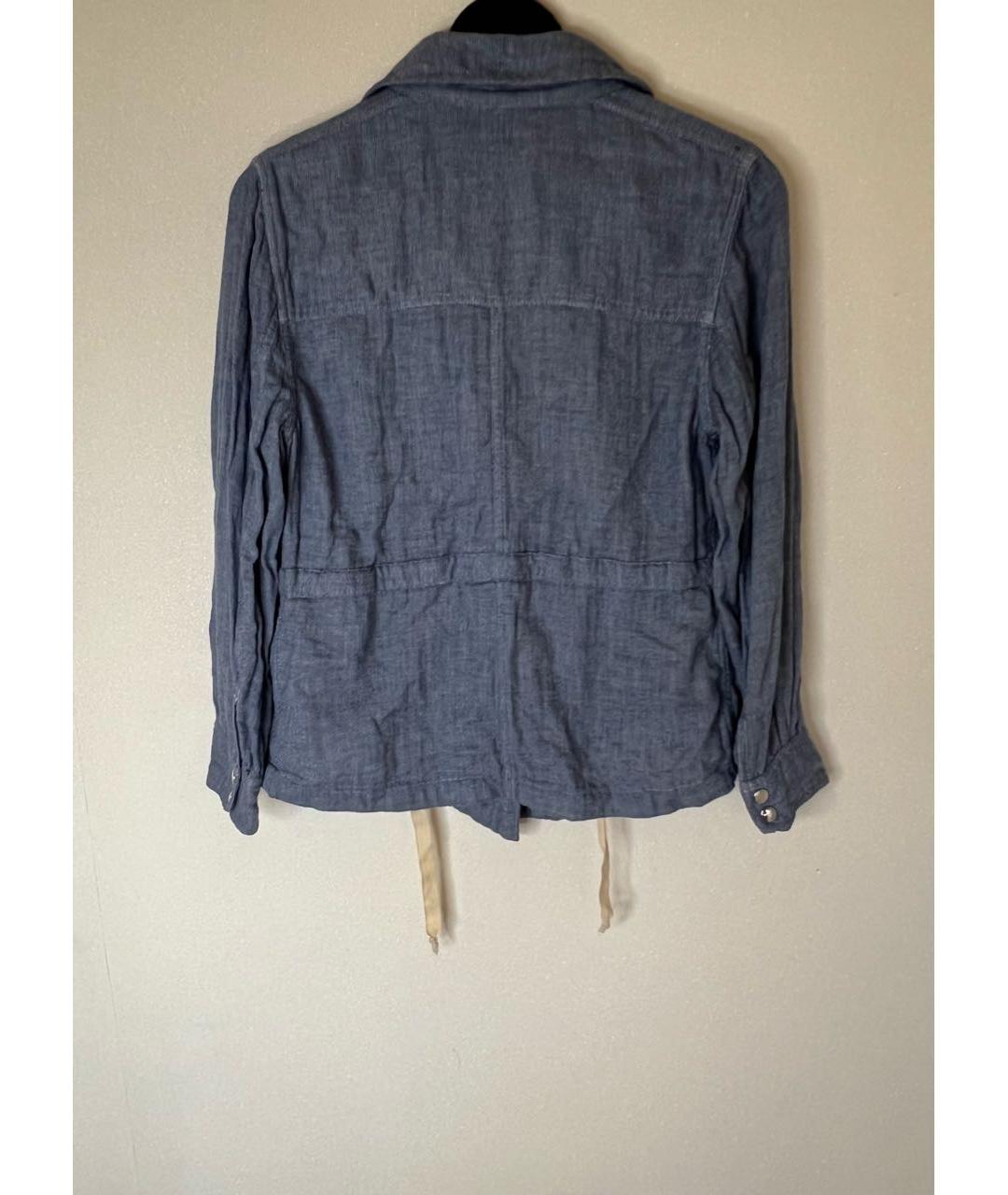 ISABEL MARANT ETOILE Голубая хлопковая куртка, фото 6