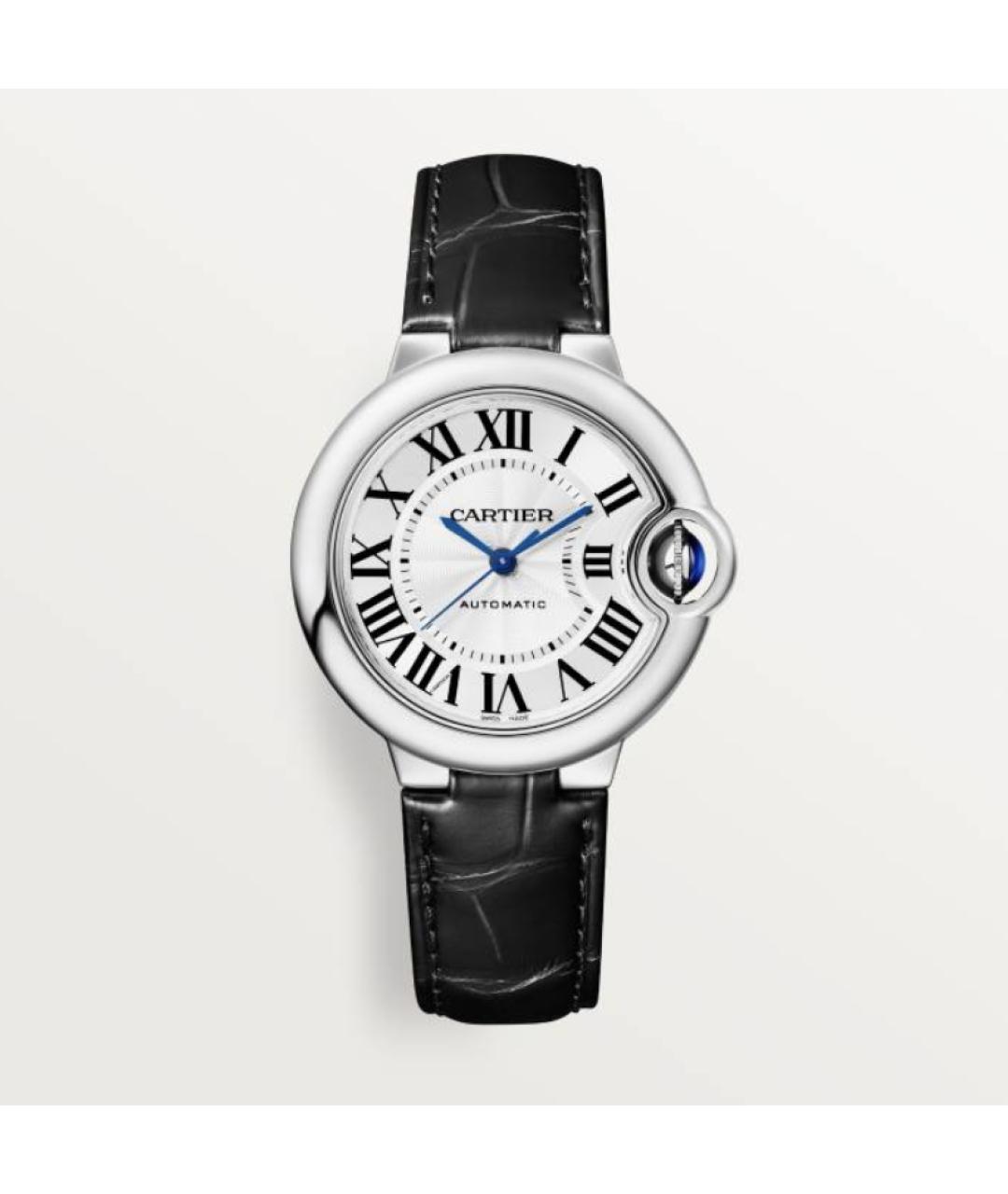 CARTIER Черные часы из белого золота, фото 4