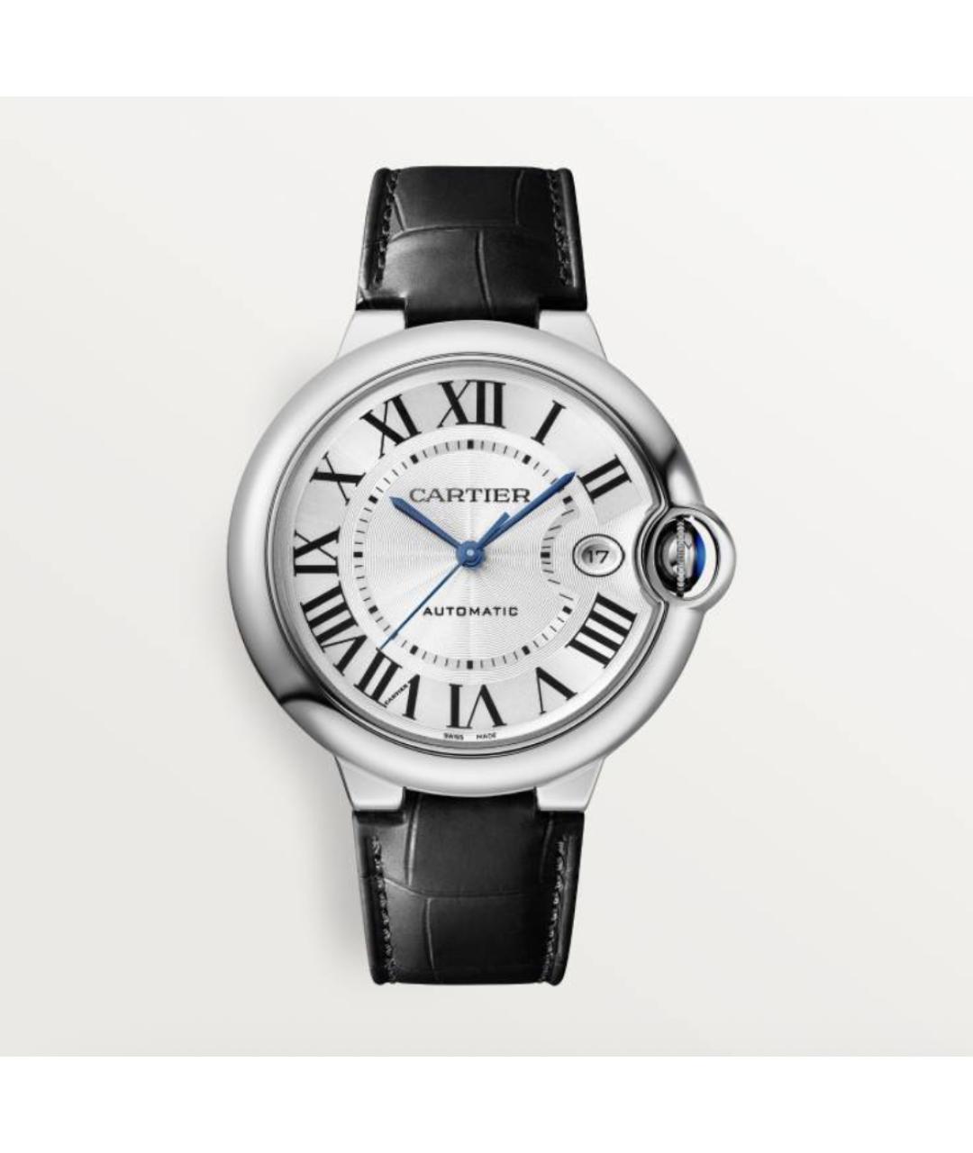 CARTIER Черные часы из белого золота, фото 4