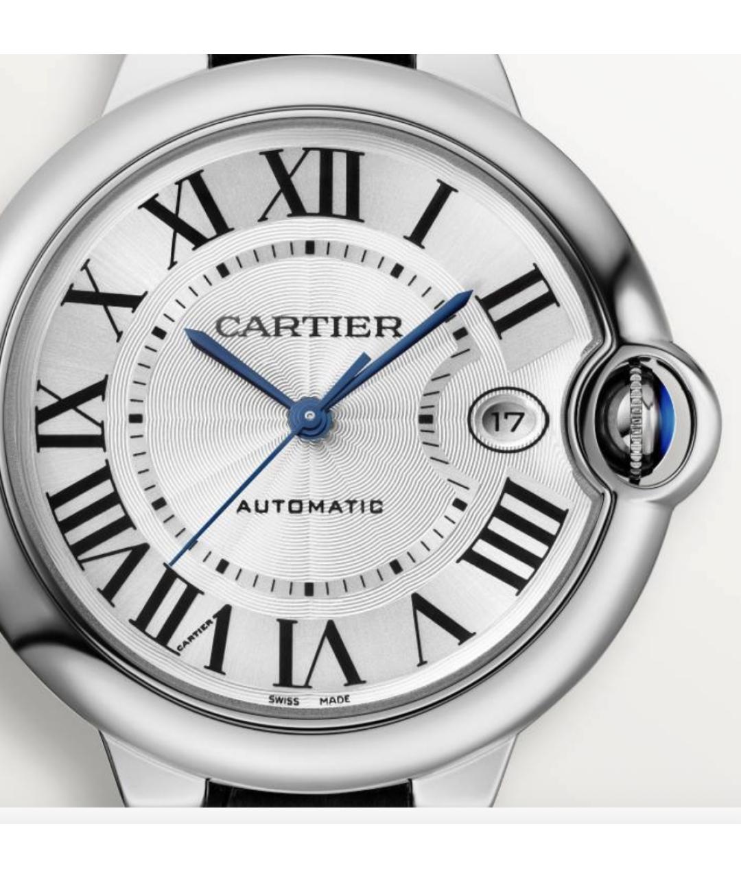 CARTIER Черные часы из белого золота, фото 2