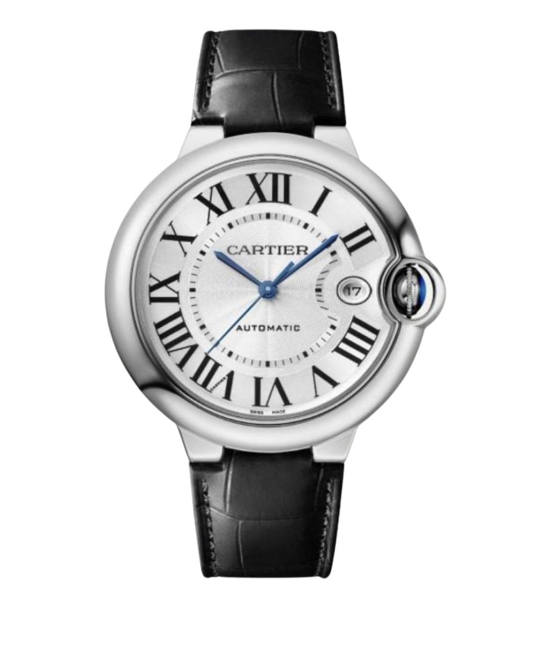 CARTIER Черные часы из белого золота, фото 1