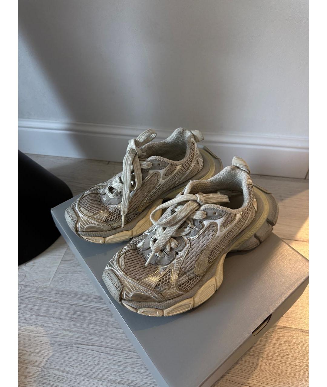 BALENCIAGA Серые текстильные кроссовки, фото 6