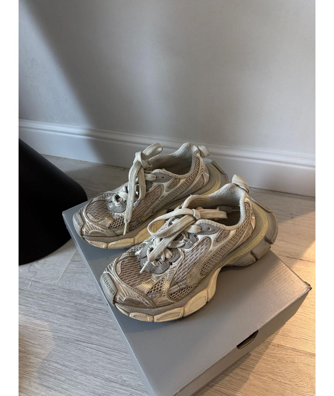 BALENCIAGA Серые текстильные кроссовки, фото 7