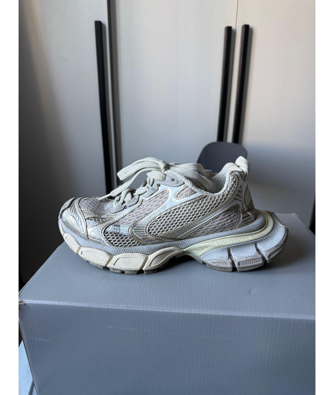 BALENCIAGA Серые текстильные кроссовки, фото 9