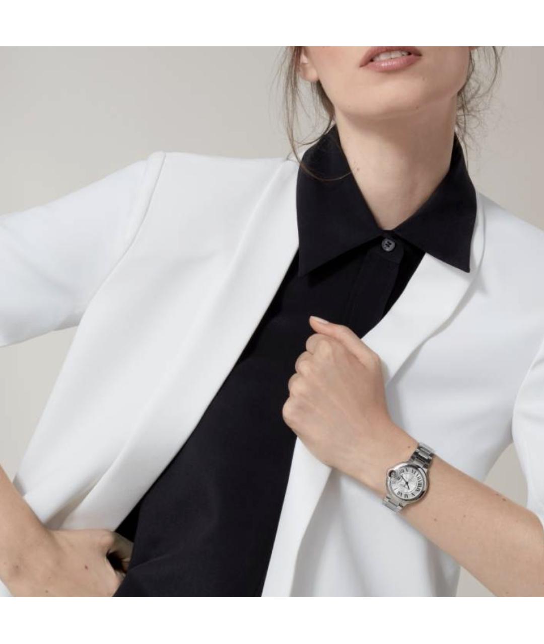 CARTIER Серебряные часы из белого золота, фото 2