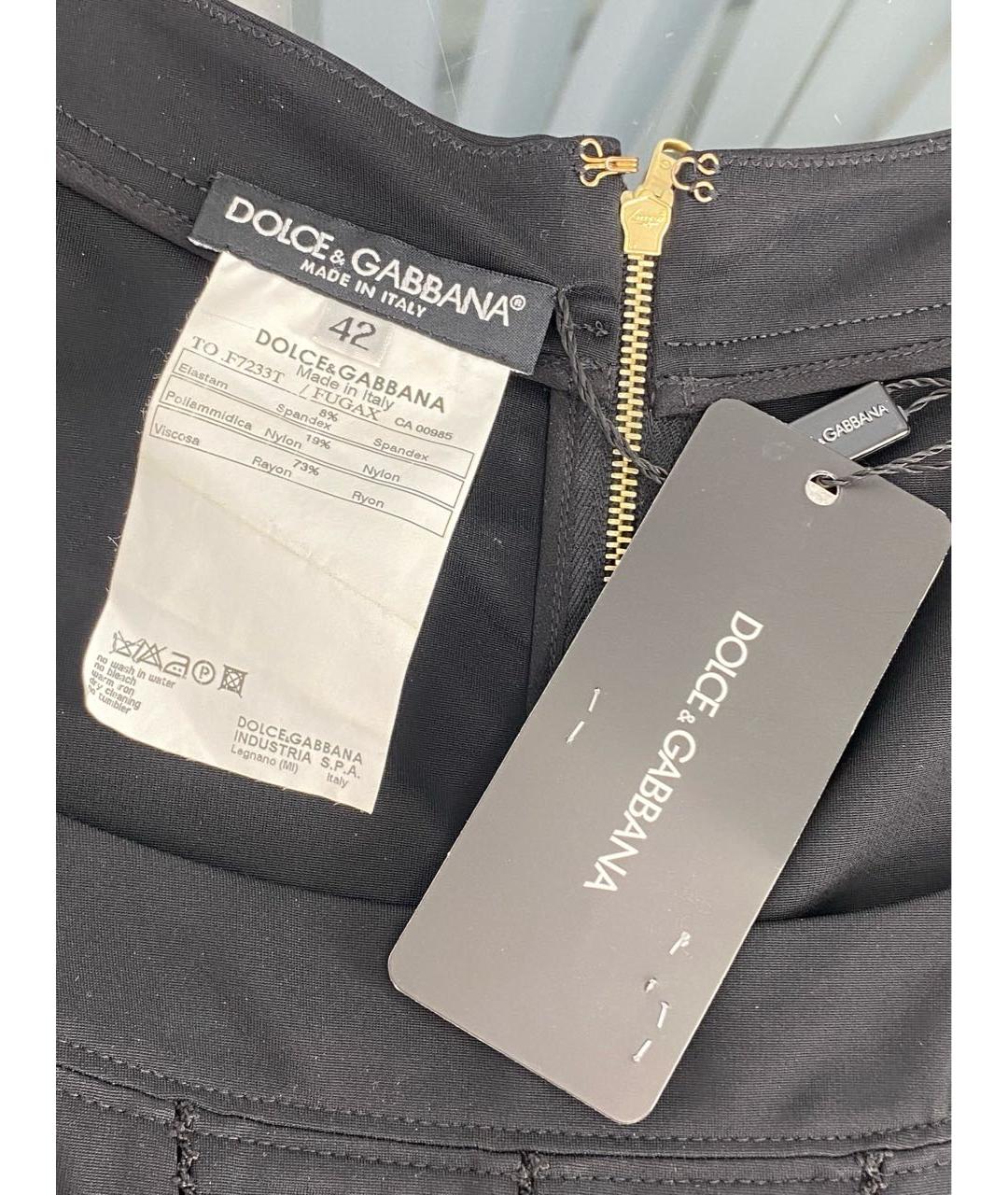 DOLCE&GABBANA Черный вискозный корсет, фото 3