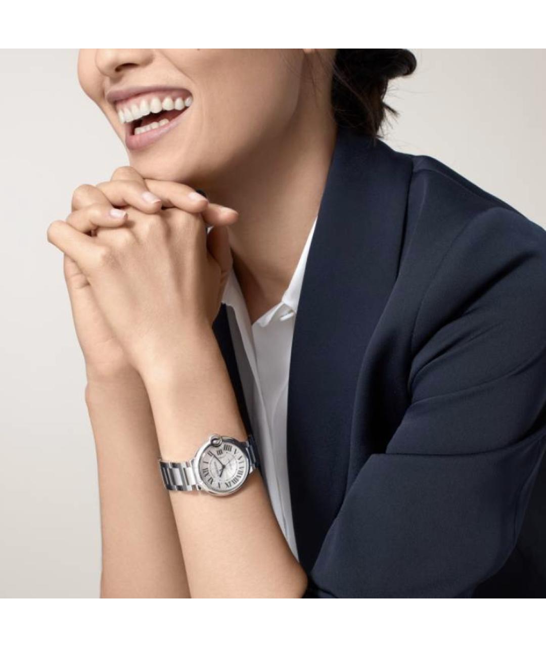 CARTIER Серебряные часы из белого золота, фото 2