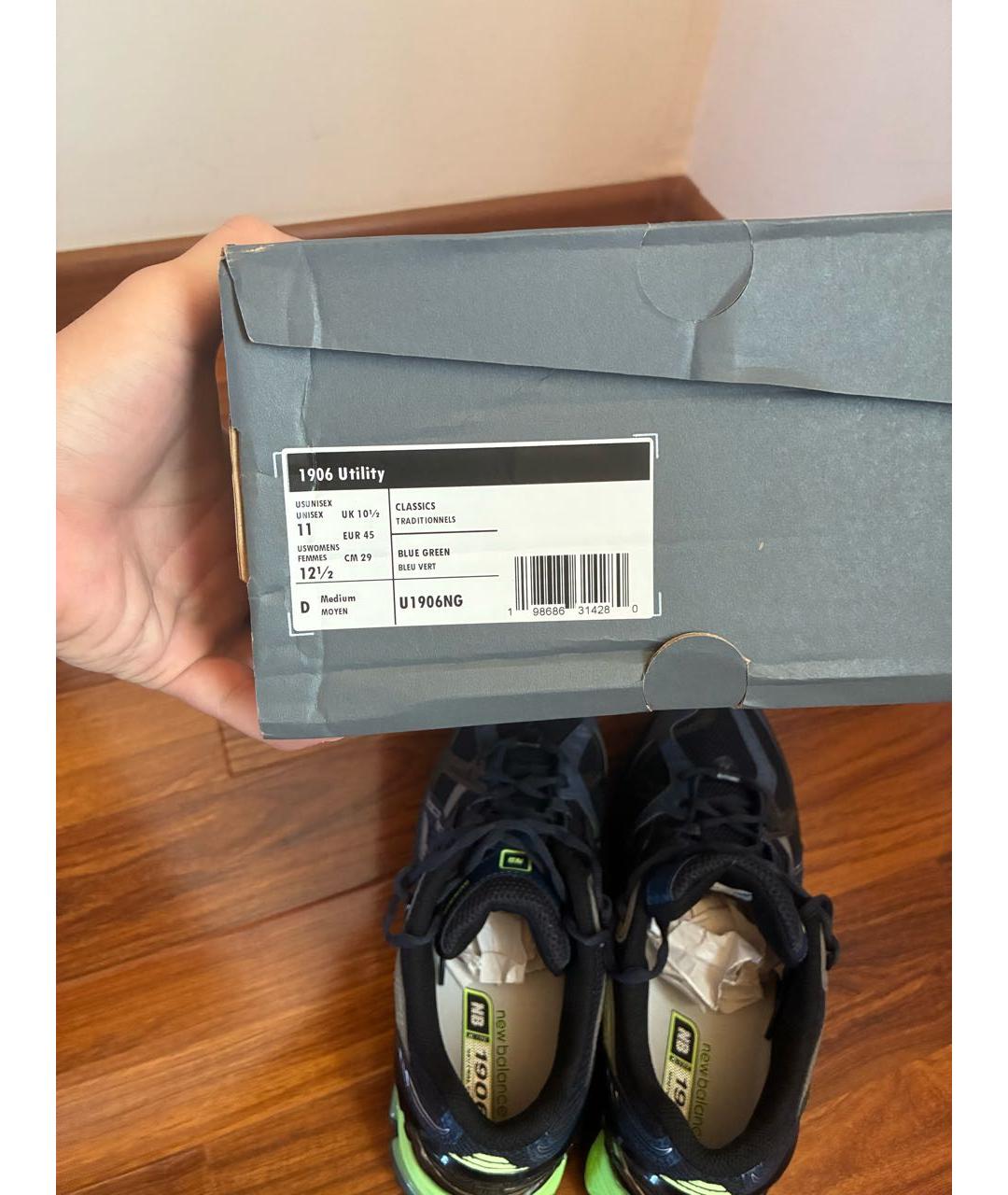 NEW BALANCE Темно-синие синтетические низкие кроссовки / кеды, фото 8