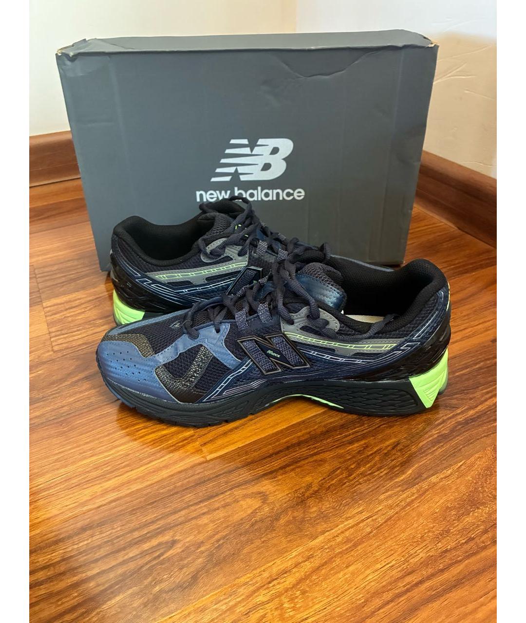 NEW BALANCE Темно-синие синтетические низкие кроссовки / кеды, фото 5