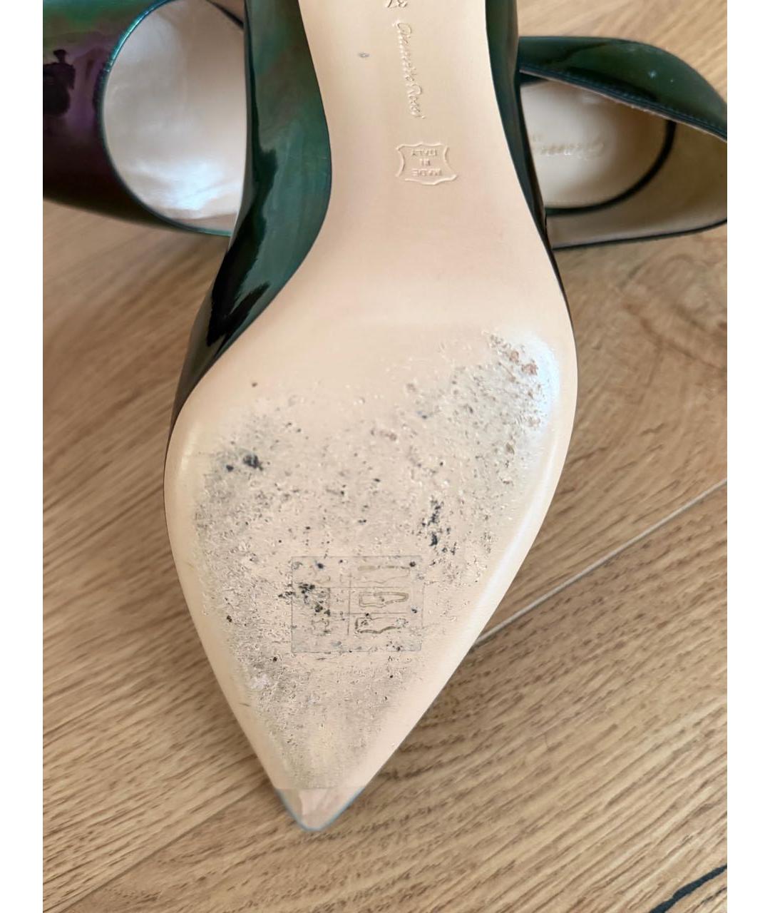 GIANVITO ROSSI Фиолетовые туфли из лакированной кожи, фото 5
