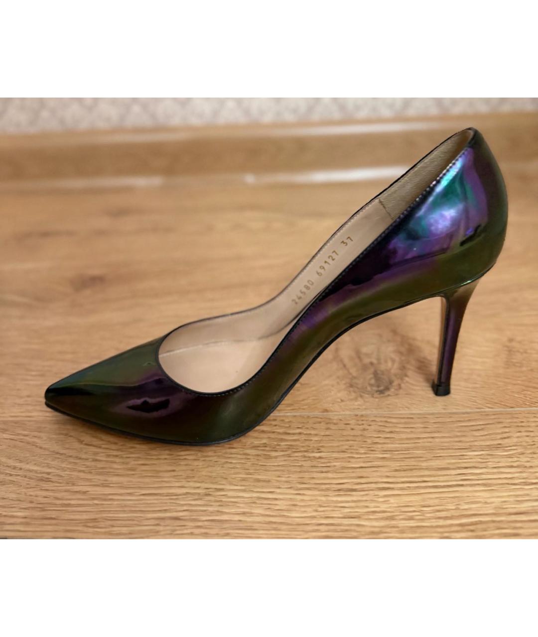 GIANVITO ROSSI Фиолетовые туфли из лакированной кожи, фото 7