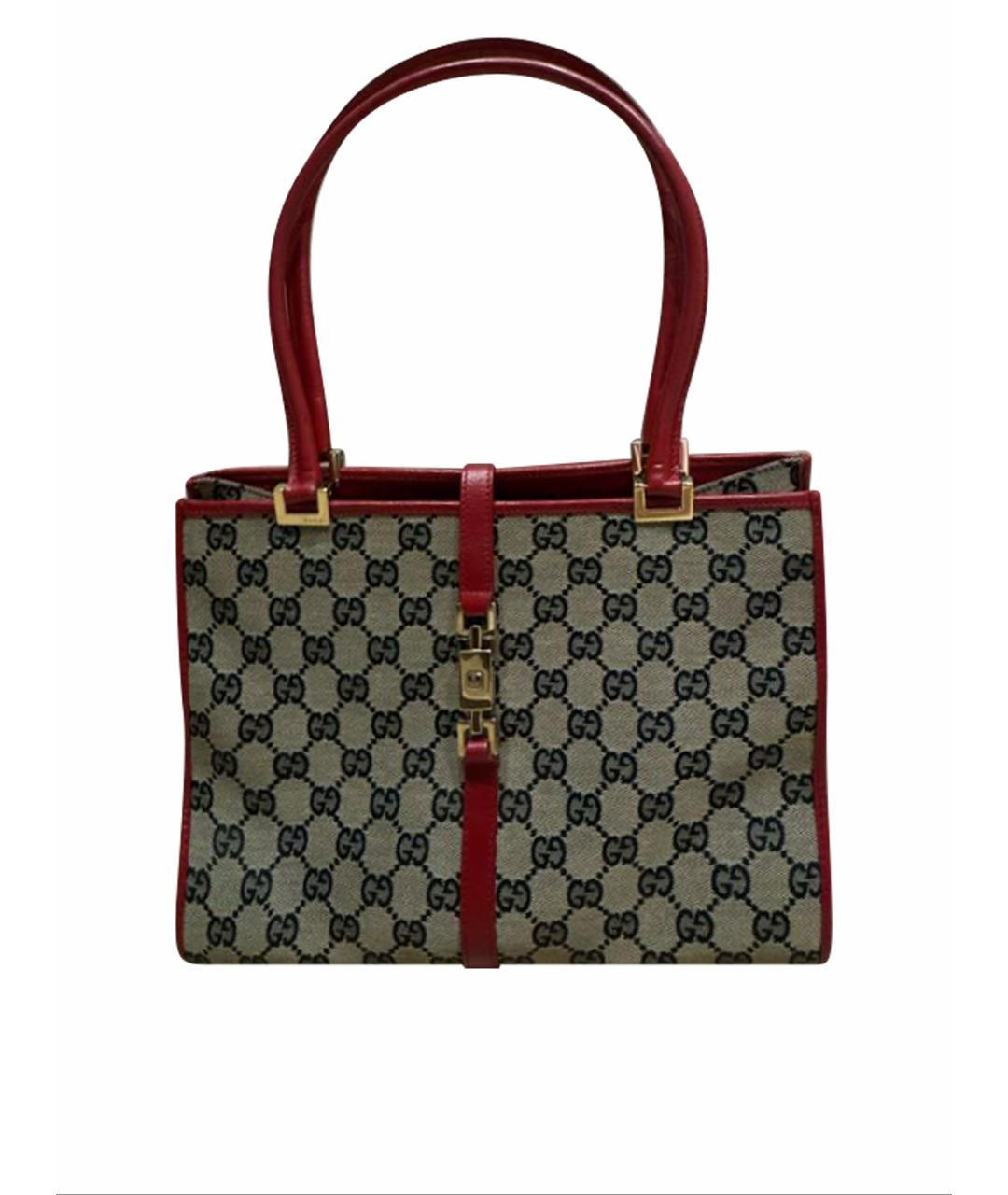 GUCCI Бордовая сумка тоут, фото 1