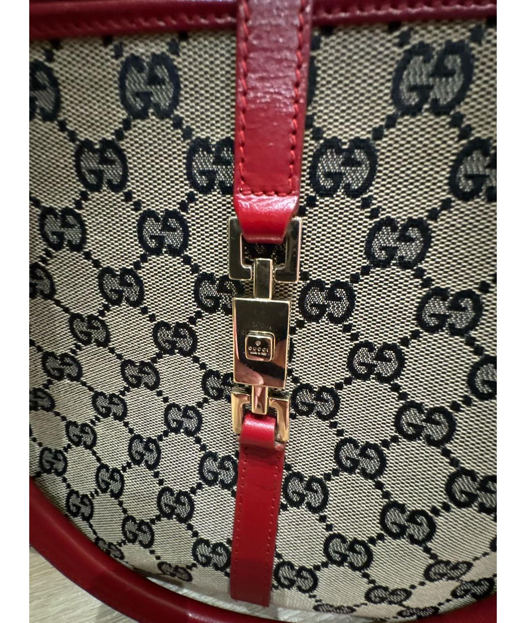 GUCCI Бордовая сумка тоут, фото 6