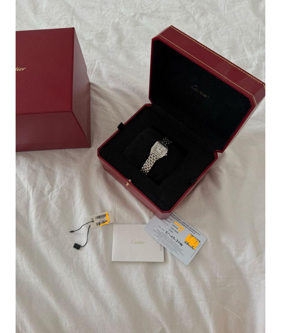 CARTIER Серебряные часы, фото 4
