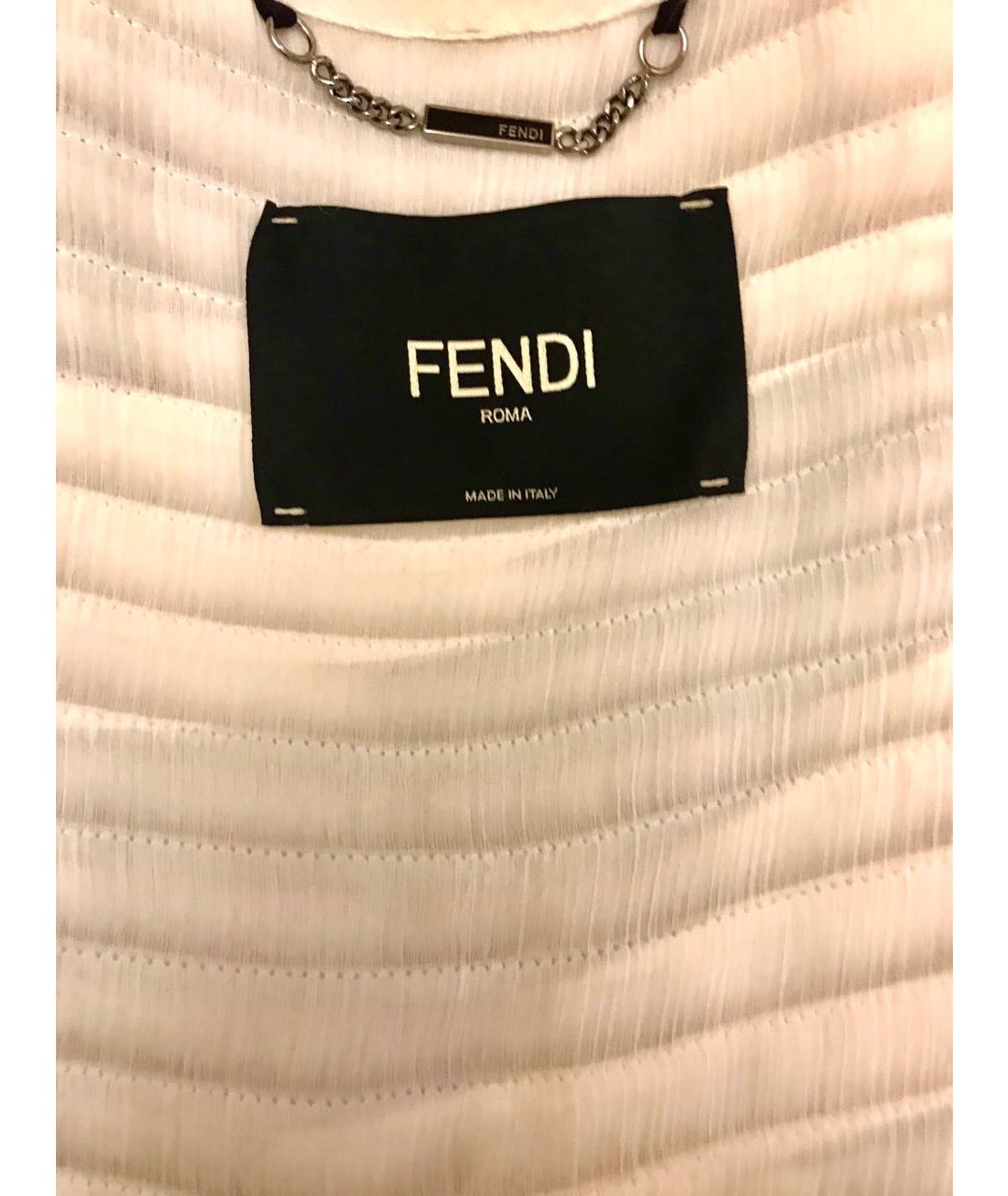 FENDI Серая меховая шуба, фото 3