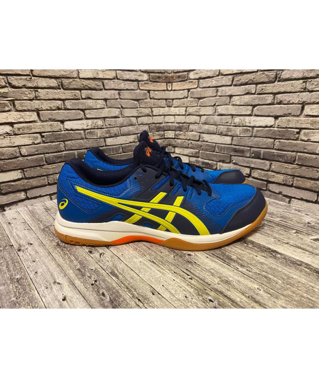 ASICS Синие синтетические низкие кроссовки / кеды, фото 7