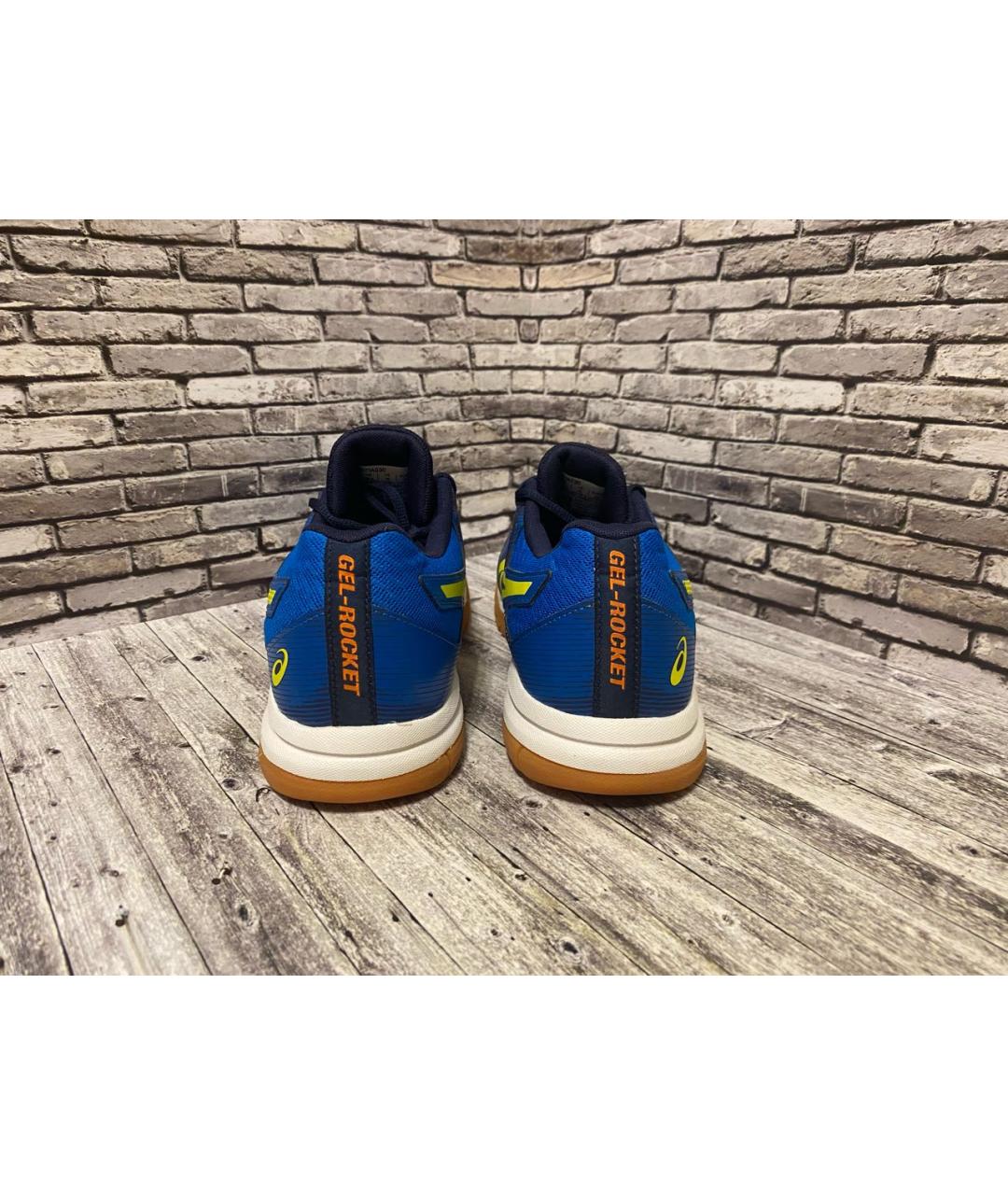 ASICS Синие синтетические низкие кроссовки / кеды, фото 4