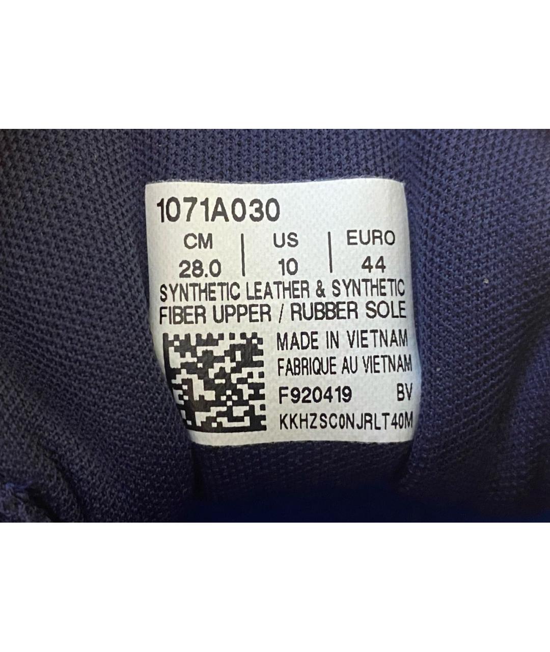 ASICS Синие синтетические низкие кроссовки / кеды, фото 5