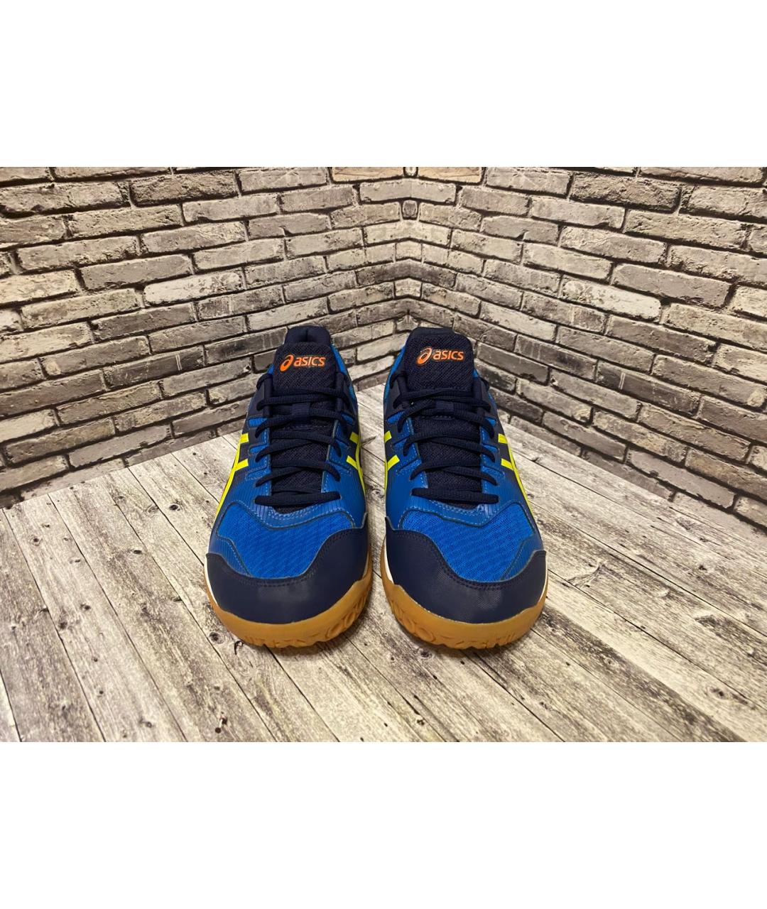 ASICS Синие синтетические низкие кроссовки / кеды, фото 2