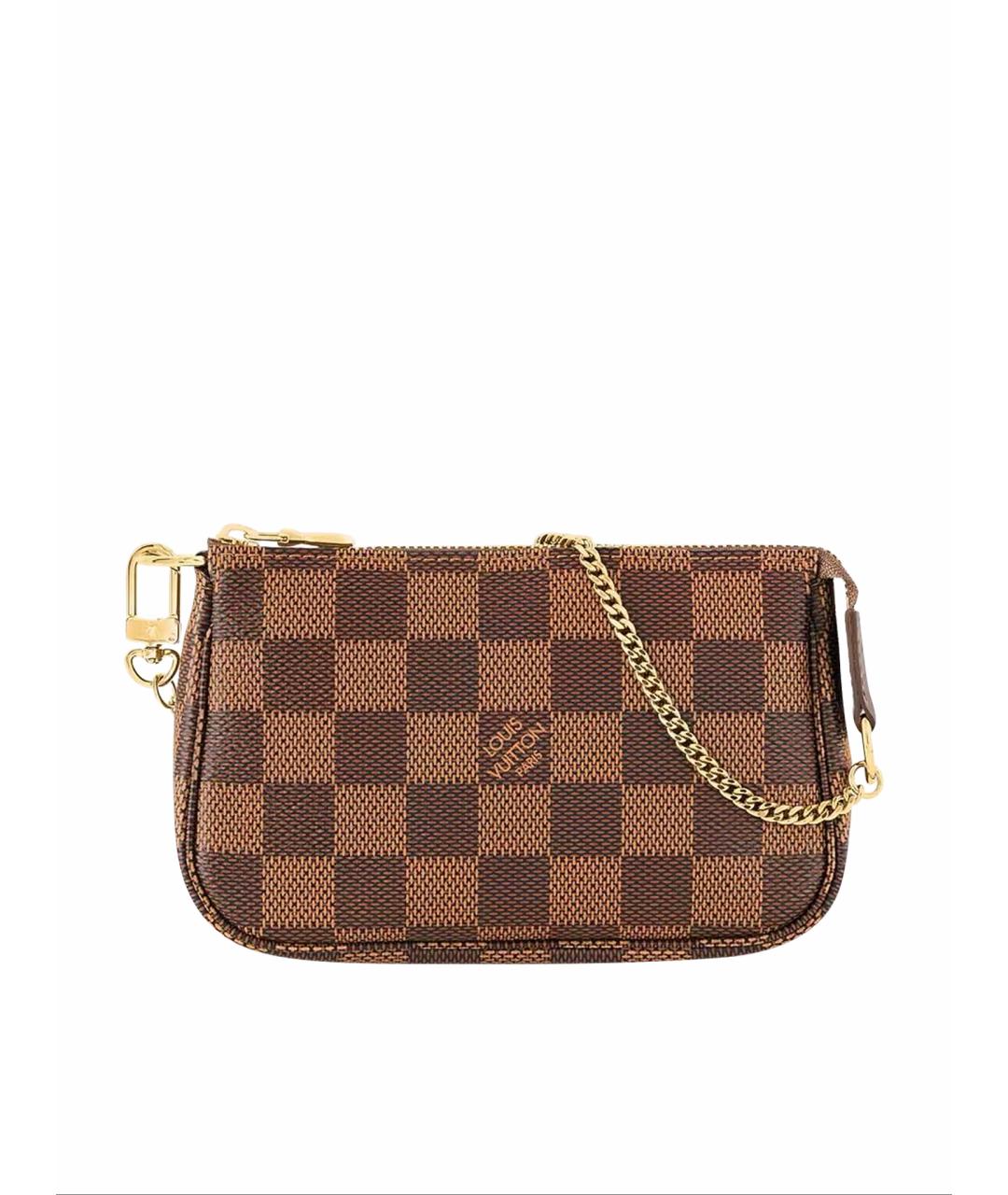 LOUIS VUITTON Коричневая сумка с короткими ручками из канвы, фото 1
