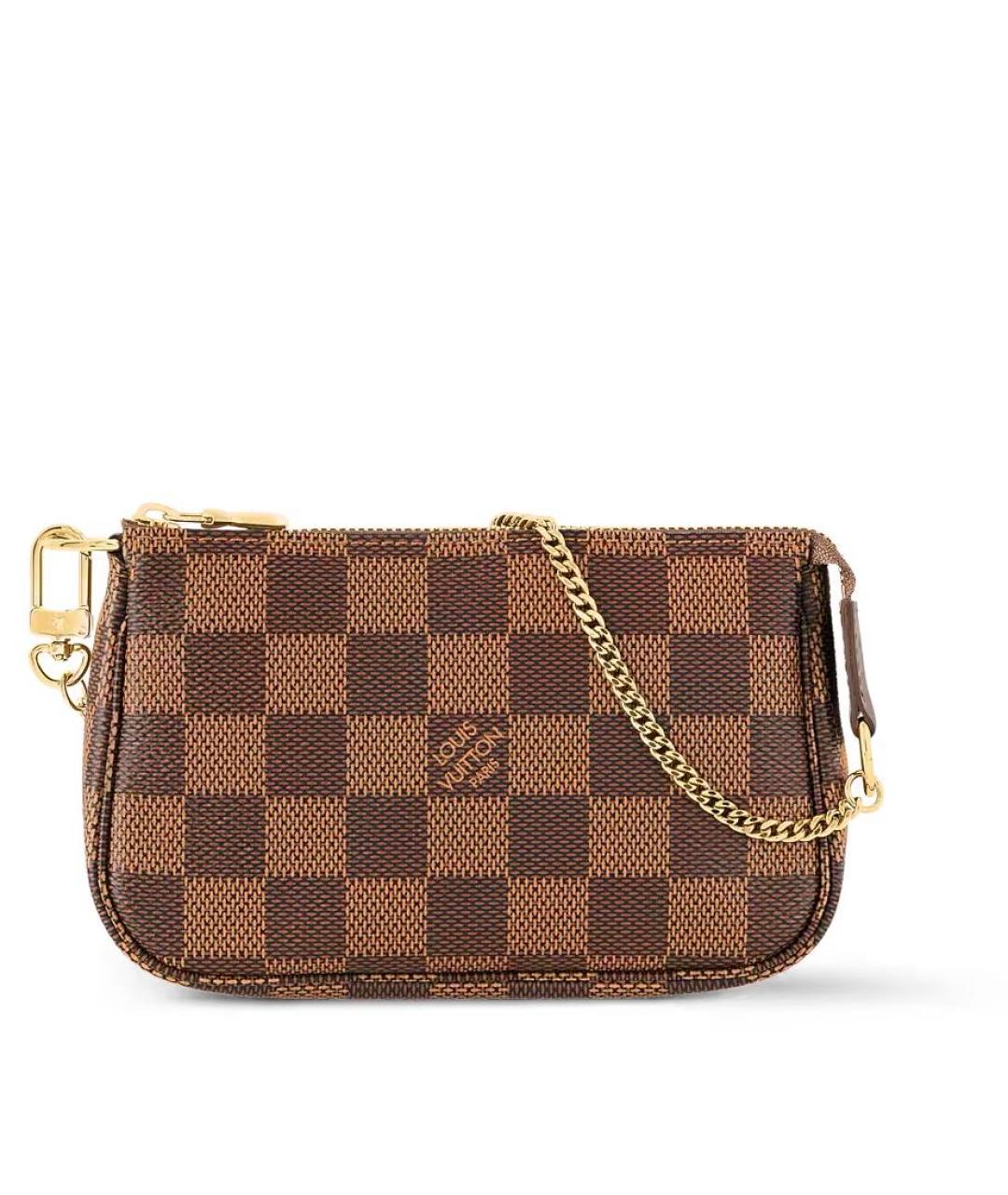 LOUIS VUITTON Коричневая сумка с короткими ручками из канвы, фото 5