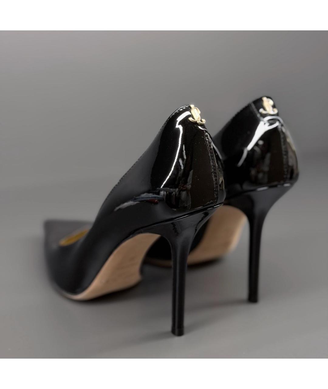 JIMMY CHOO Черные туфли из лакированной кожи, фото 2