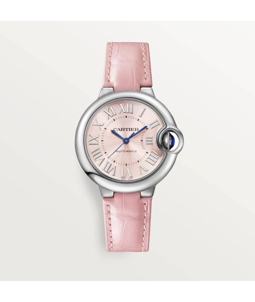 CARTIER Розовые часы из белого золота, фото 4