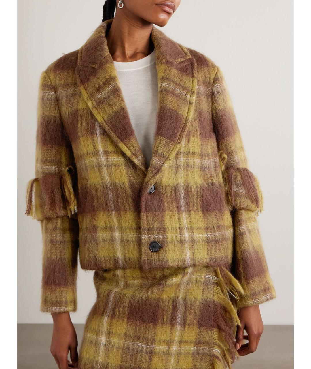 LOEWE Мульти шерстяное пальто, фото 4