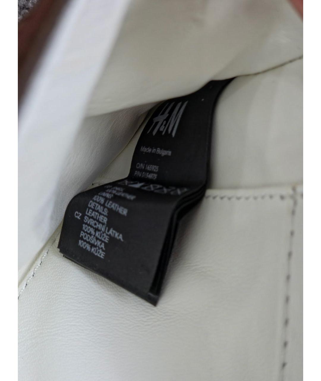 MAISON MARGIELA Коричневая кожаная сумка с короткими ручками, фото 7