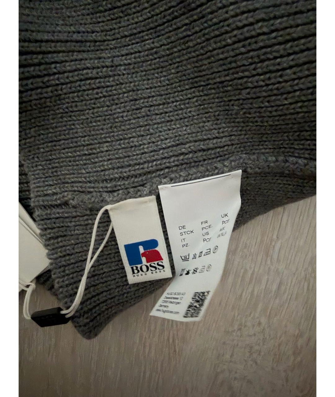 HUGO BOSS Серая шапка, фото 5