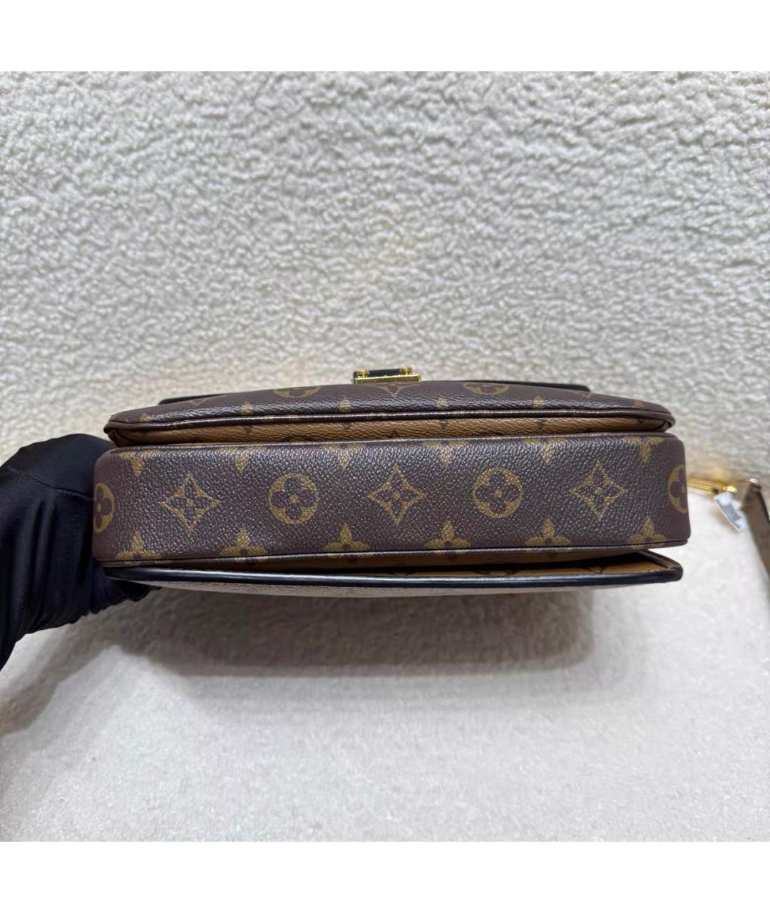 LOUIS VUITTON Коричневая сумка через плечо из канвы, фото 7