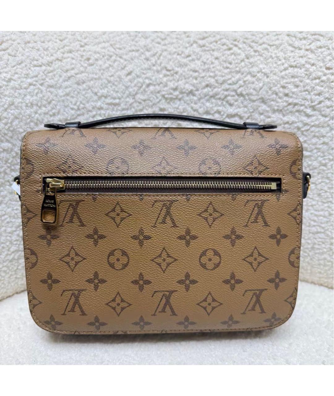 LOUIS VUITTON Коричневая сумка через плечо из канвы, фото 3