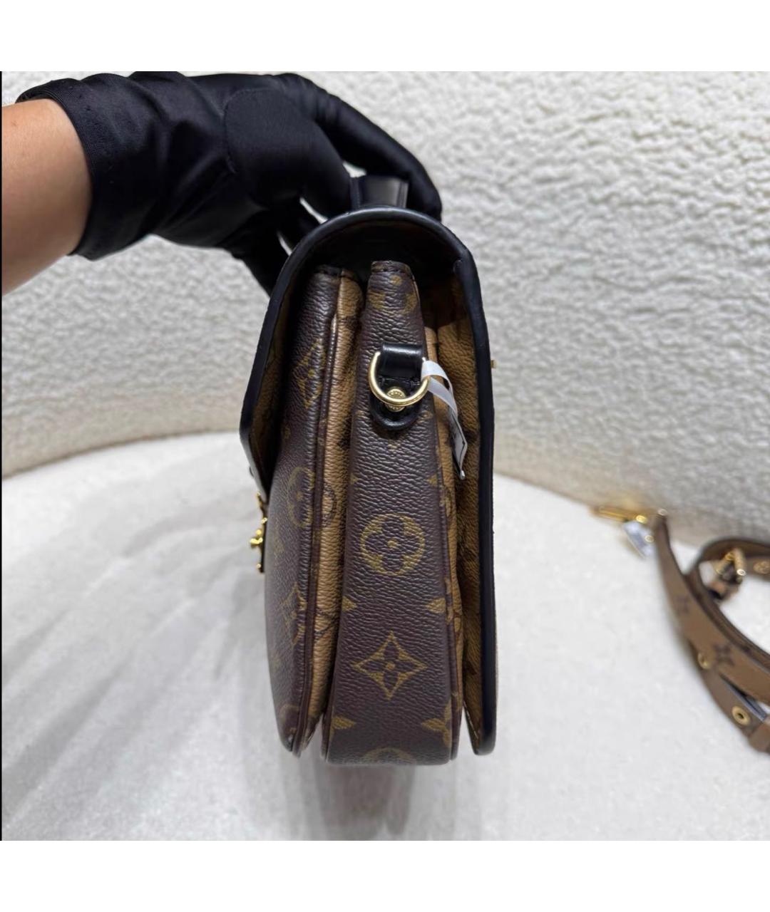 LOUIS VUITTON Коричневая сумка через плечо из канвы, фото 5
