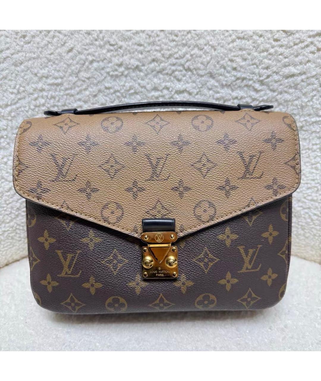 LOUIS VUITTON Коричневая сумка через плечо из канвы, фото 2