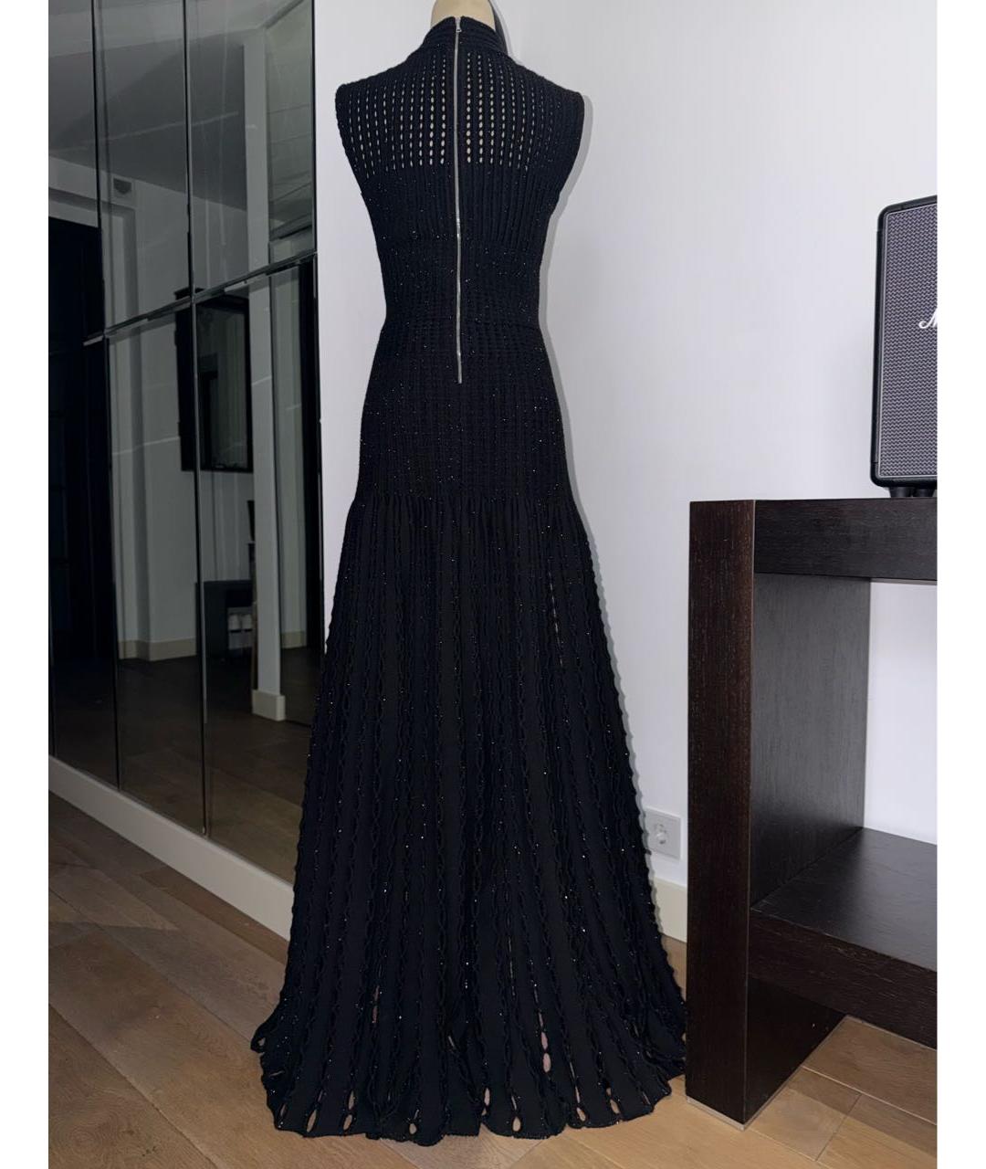 ALAIA Черное шерстяное вечернее платье, фото 2
