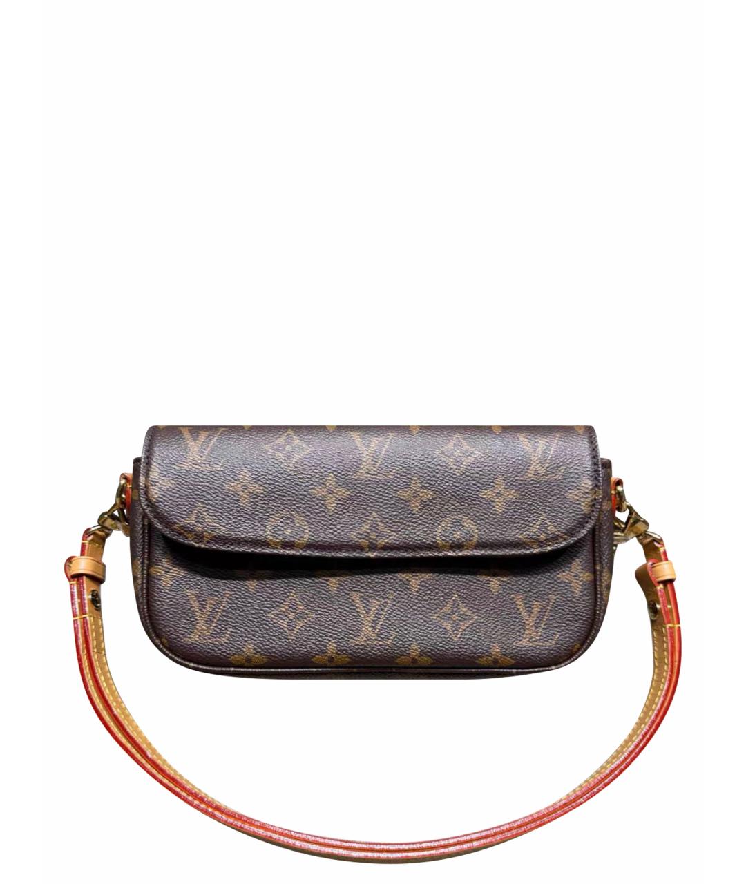 LOUIS VUITTON Коричневая кожаная сумка через плечо, фото 1