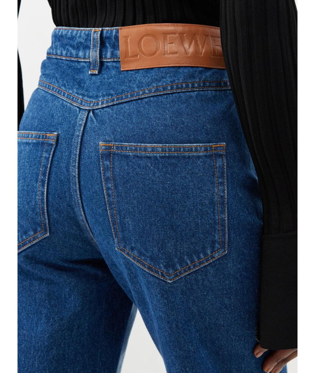 LOEWE Синие хлопковые прямые джинсы, фото 6