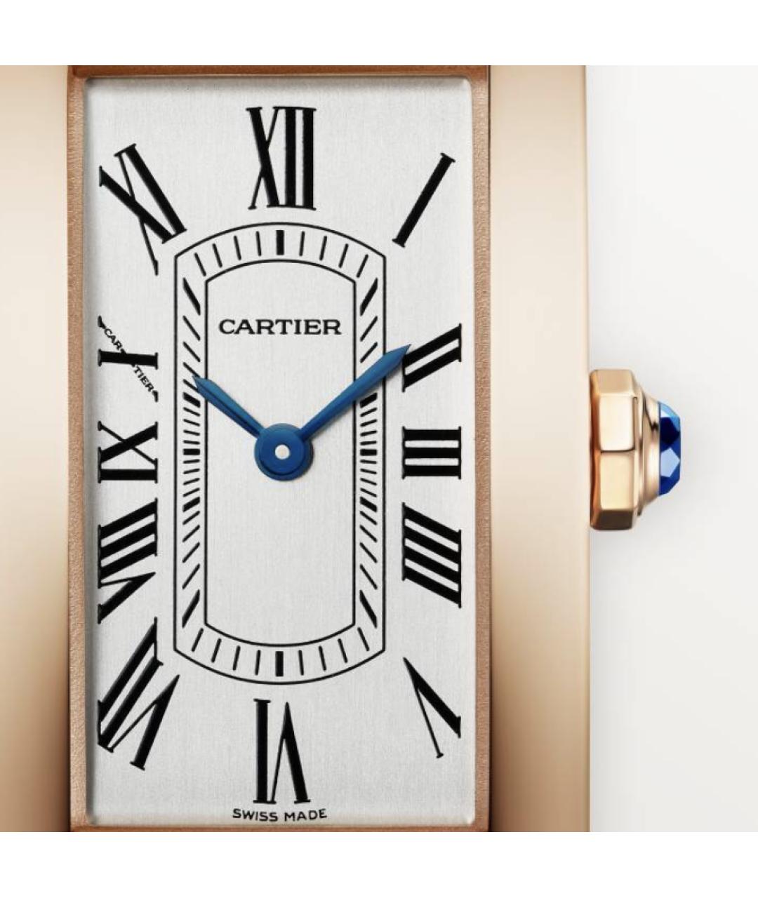 CARTIER Коричневые часы из розового золота, фото 2