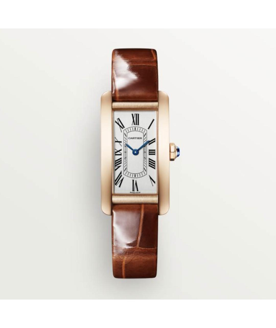 CARTIER Коричневые часы из розового золота, фото 4