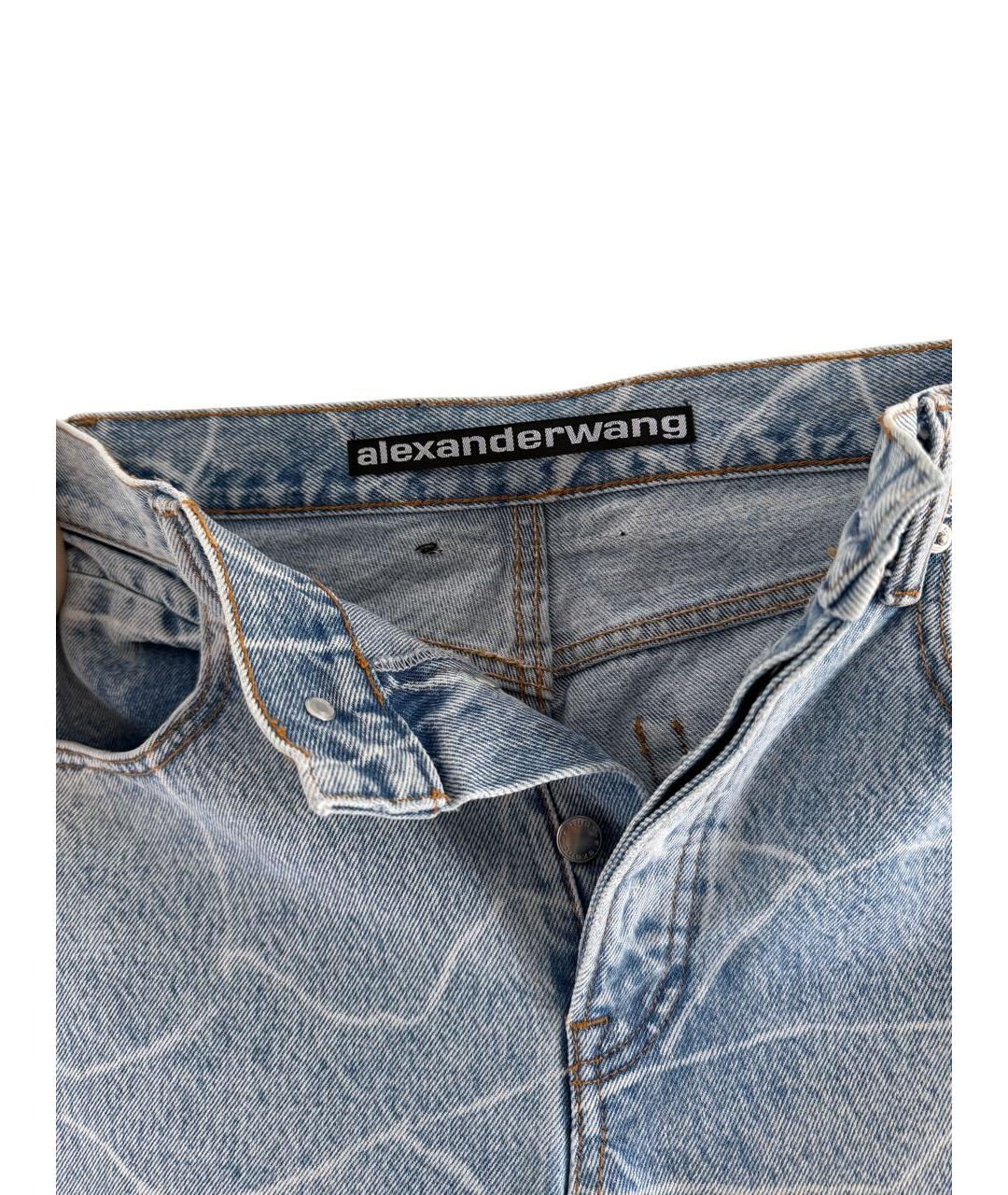 ALEXANDER WANG Голубые прямые джинсы, фото 3